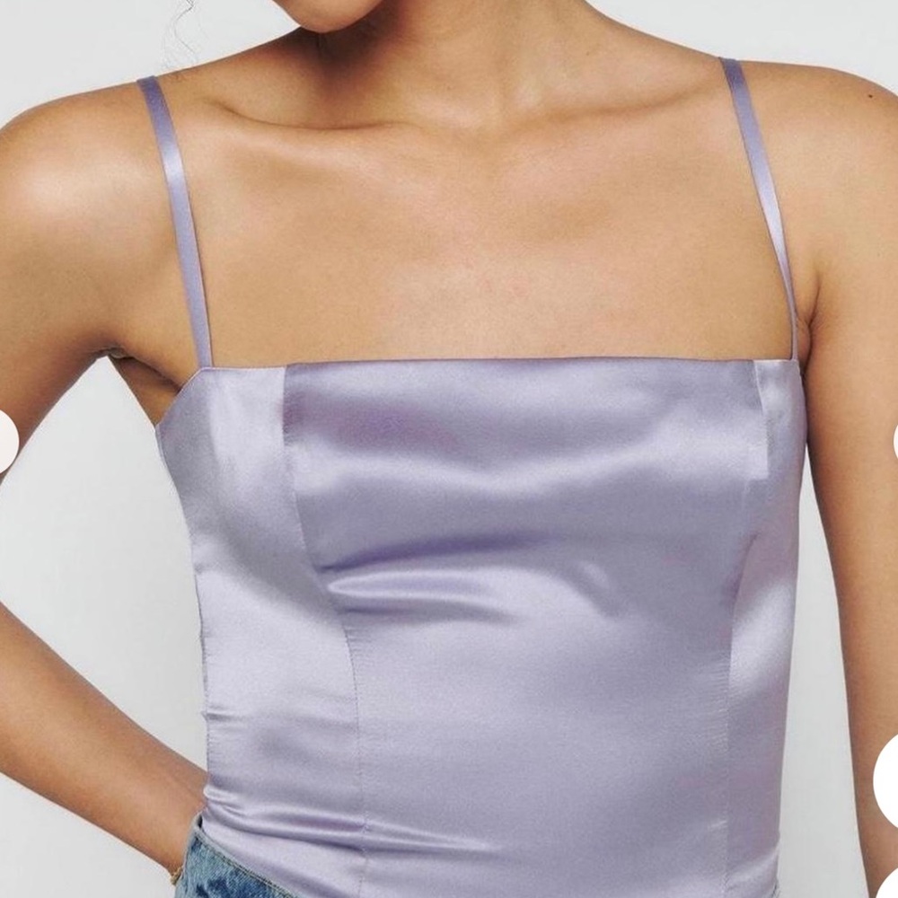 Reformation Elegant Smoky Lavender Women's Top
